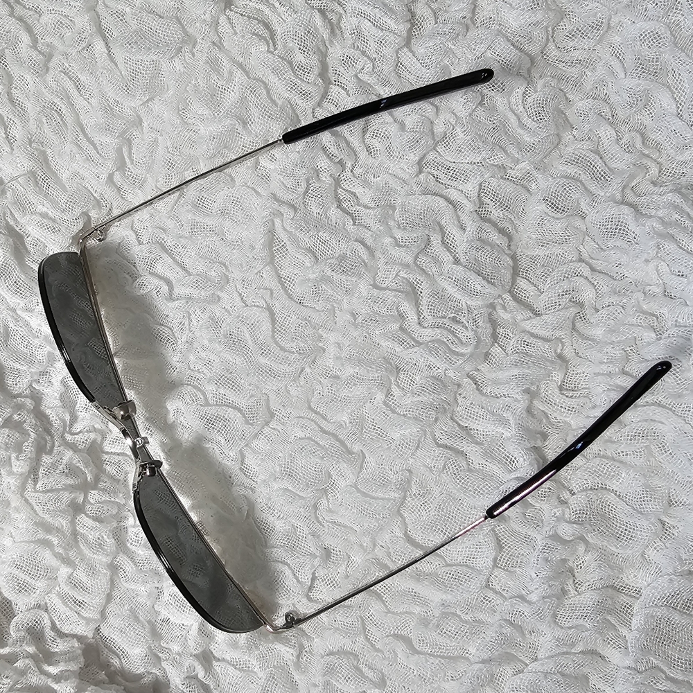 SAINT LAURENT * Women's Silver 60mm Cat Eye Sunglasses, NWT - Picture 8 of 11